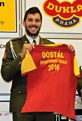 Sportovní ankety Sportovec roku 2016 (58. ročník ankety Klubu sportovních novinářů) Jednotlivci: 2. prap. Josef Dostál (rychlostní kanoistika) 1 226 bodů 4. Jaroslav Kulhavý (horská kola) 1 056 8.