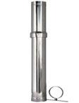 DŘNÍ YYN Fasádní odkouření průměr 80/125 polypropylen/nerez (inox), pro kondenzační kotle rodloužení pr. 80/125, l=1000 mm, -/Inox eny jsou bez D, obrázky a popisy jsou orientační.
