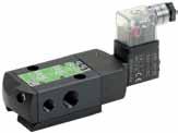 Solenoidové ventily 5/3, 5/2, 4/2 3/4 C140022 1 C140023 1 1/4 C140024 1 1/2 C140025 2 C140026 (1) Min. pilotní tlak viz diagram na předešlé stránce.