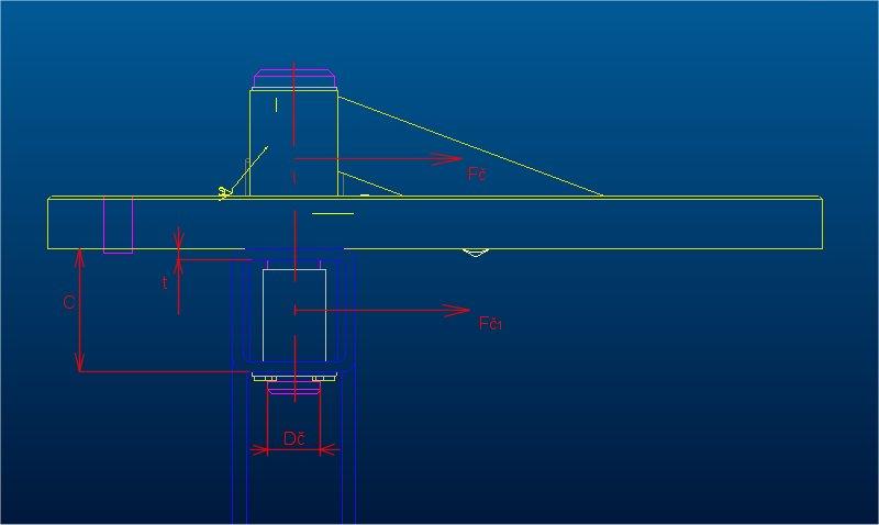 Kontroa na otačení pohybivého rámu: Č 1 p pd. t.πd Č 11,5 p 97887,6.0,00. π.0,015 p 0,4MPa 70MPa... vyhovuje De iteratury [1] p D 70MPa viz str.5 Kontroa na otačení nosného rámu: PIST p pd 4.. π. dčp 81,9 p 149,8 4.