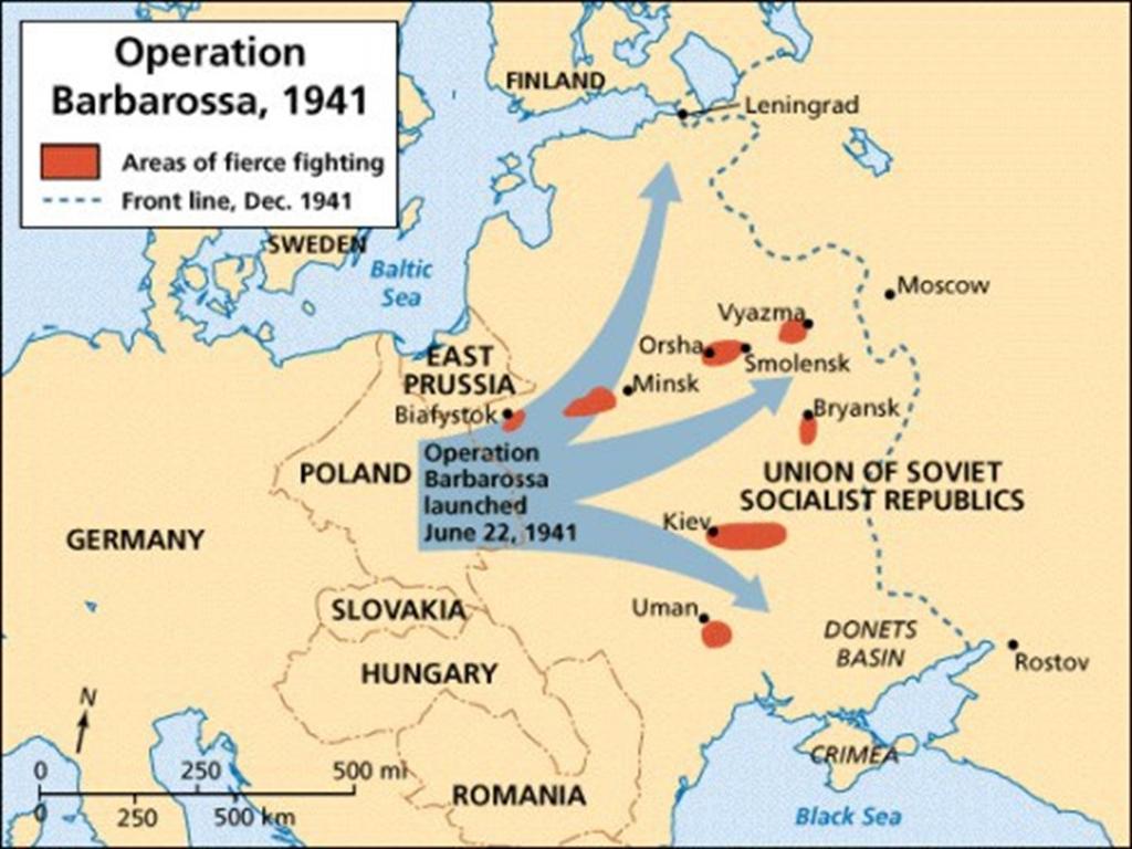 Vstup SSSR do války 22. 06. 1941 zcela zásadně mění charakter konfliktu.