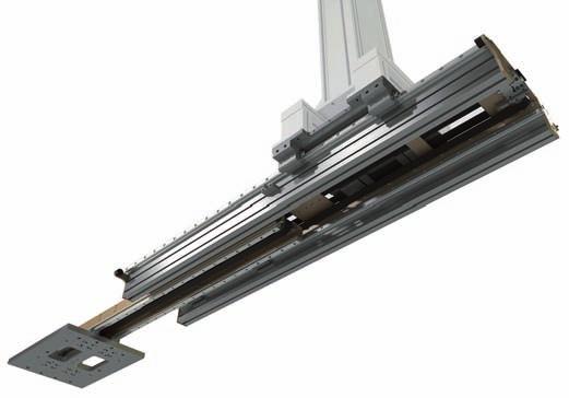 TELESCOPIC ACTUATOR - HORIZONTAL Teleskopický aktuátor je systémem synchronizovaného ozubeného řemene pro účinný lineární
