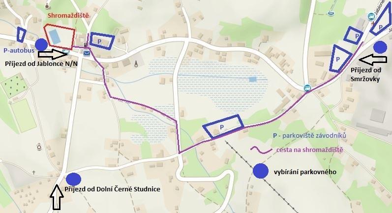 Vzdálenosti: prezentace shromaždiště 10 m, v centru závodu shromaždiště start 800 m, převýšení 65 m cíl shromaždiště 1000 m parkoviště-shromaždiště 200 m 1400 m Zařazení do soutěží: 7.