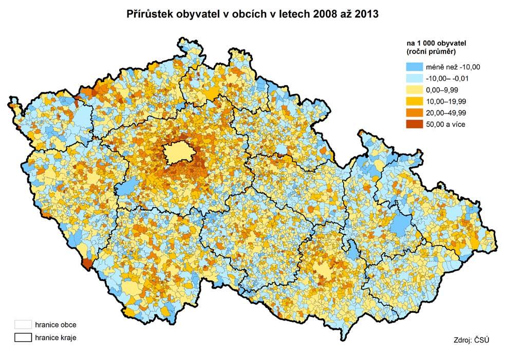 1. DEMOGRAFICKÝ VÝVOJ Počet obyvatel kraje poklesl Každý šestý obyvatel kraje bydlí v krajském městě Rok 2013 představoval další pokles počtu obyvatel Olomouckého kraje.