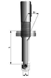HOLDERS AUFNAHMEN DRŽÁKY with adjustable shank mit stellbarer Zylinderschaft se stavitelnou válcovou stopkou for flat drills für Flachbohrer pro kopinaté vrtáky PN 24 7263 ČSN 24 7202 Order No.