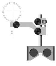 MAGNETIC STAND MAGNETISCHER STAND MAGNETICKÝ STOJÁNEK PN 25 1869 Prism / Das Prisma / Prisma Order No. Axis distance Length Width Angle Bestell-Nr.