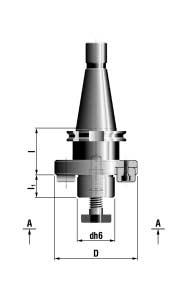 ADAPTORS AUFNAHMEDORNE FRÉZOVACÍ TRNY for milling cutters für Fräsköpfe pro frézovací hlavy PN 24 7225 ČSN 22 0432 Order No. Dimension-Marking d h6 D l l 1 d Bestell-Nr.