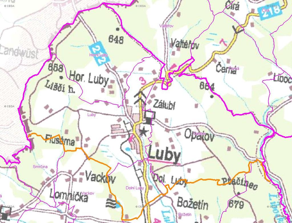 (karta obce: CZ041_0012_01) A. NÁZEV OBCE Název části obce (ZSJ): Mapa A: Území obce Přehledová mapka Kód části obce PRVK: CZ041.