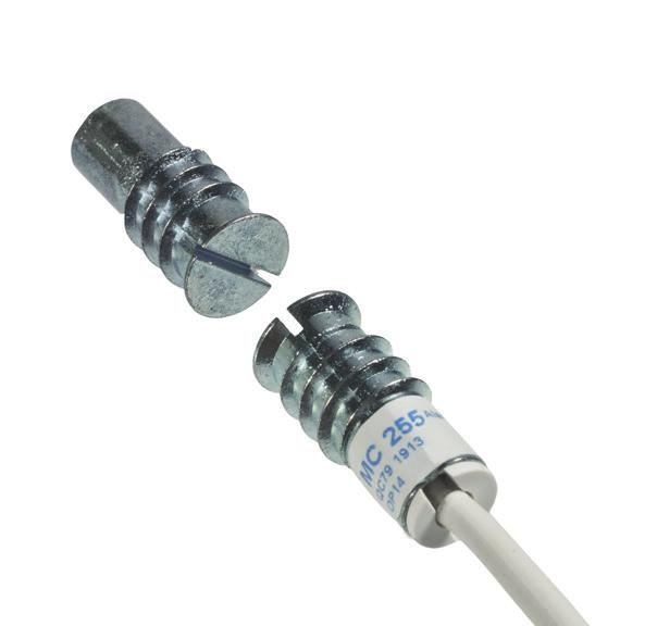 MAGNETICKÉ KONTAKTY ŘADY MC 200 Magnetický kontakt MC 255 s rotačním tělem kontaktu MC 255 je malý univerzální magnetický kontakt s em, určený pro závrtnou montáž do dveří a oken.