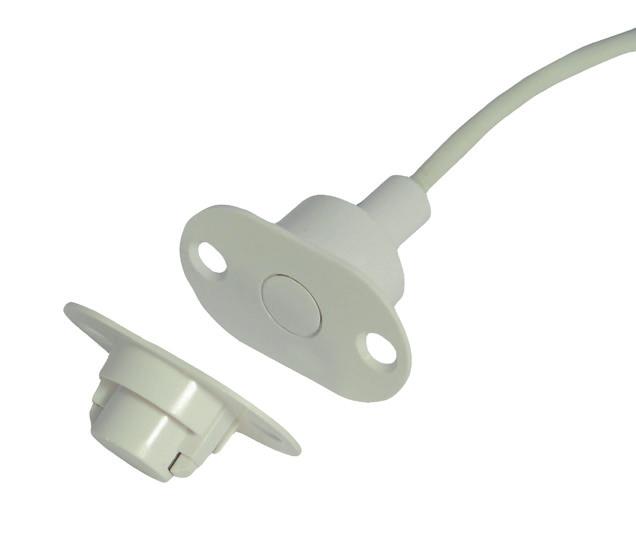 MAGNETICKÉ KONTAKTY ŘADY MC 300 Polarizovaný magnetický kontakt pro ocelové dveře a vysoká rizika MC 370-S12 MC 370-S12 je polarizovaný zápustný magnetický kontakt s em, určený pro vysoký stupeň