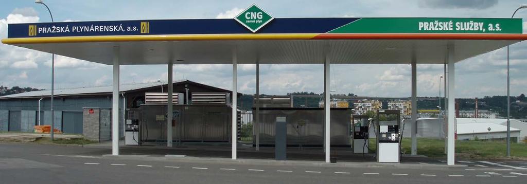 Plnící stanice Mapa veřejných plnících stanic v ČR Do roku 2013 plnící stanice CNG podél všech hlavních silničních tahů Předpokládaný vývoj do r.