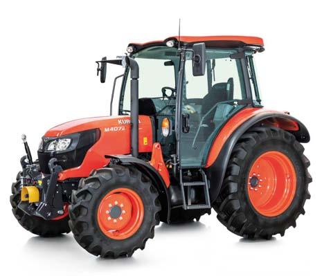 malej, ale šikovnej! To je nový traktor KUBOTA M 4072 náprava pneu VÝBAVA traktor M 4072 úsporný vznětový 4 válec Kubota, objem 3.