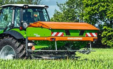 Produkty ZA-V nesené rozmetadlo Rozmetadlo pro univerzální použití Základní zásobník strojů ZA-V a ZA-TS je hlubokotažený a nemá žádné rohy, hrany ani svary.