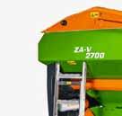 Technika pro hnojení ZA-V nesené rozmetadlo 76 77 Objem zásobníku Pracovní záběr 1400 l / 1700 l / 2000 l / 2200 l / 2600 l / 2700 l / 3200 l / 4200 l 10 m až 36 m Stabilní rám a dobře umístěné