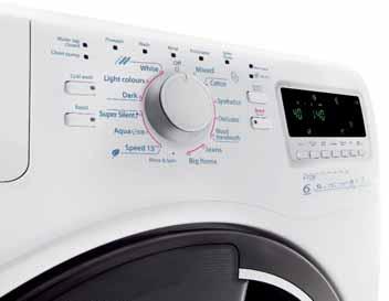smysl praček Whirlpool s doporučeným dávkováním pracího prostředku řeší tento problém tím, že vám navrhne, kolik přesně pracího prášku máte použít, a tak vám pomáhá ušetřit až 10 litrů pracího