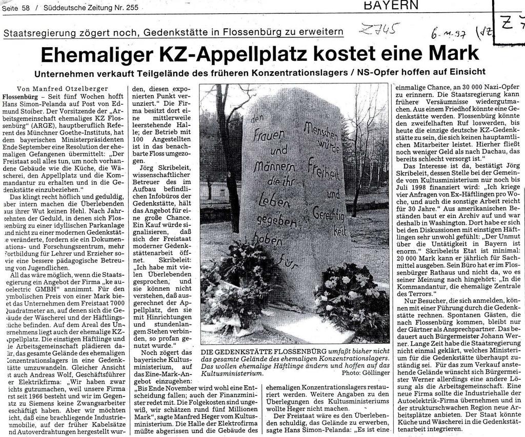 Otzelberger, Manfred: Ehemaliger KZ-Appellplatz