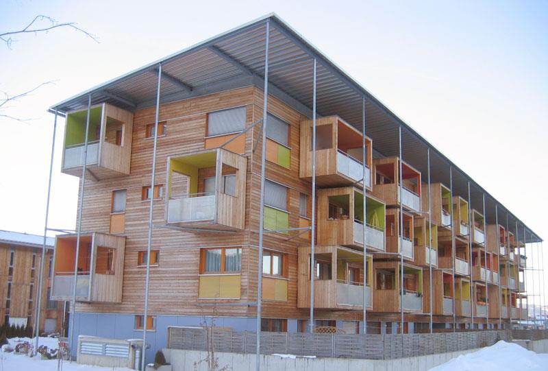 U této metody výstavby je důležité opláštění konstrukce, které jednotlivé části stavby stabilizuje.