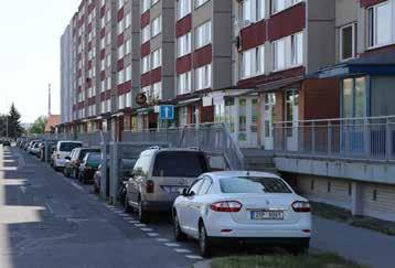 chodníky, pobytové plochy, materiály a mobiliář s vyšší přidanou hodnotou atd.