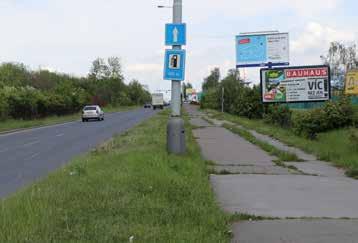 železničního koridoru Průmyslová ulice severojižní propojení