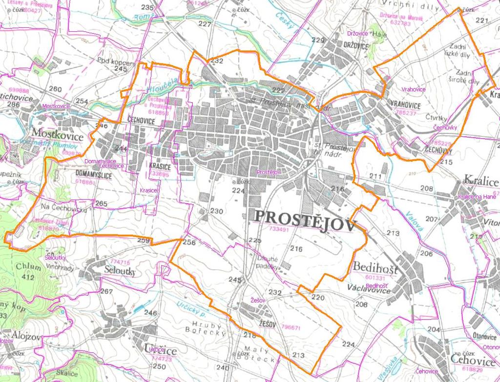 A. NÁZEV OBCE Název části obce (ZSJ): Držovice Mapa A: Území obce Přehledová mapka