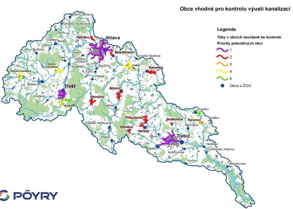 Délka prověřovaných toků 120 km Bylo zdokumentováno více než 1000 výustí a pořízeno cca 6 500