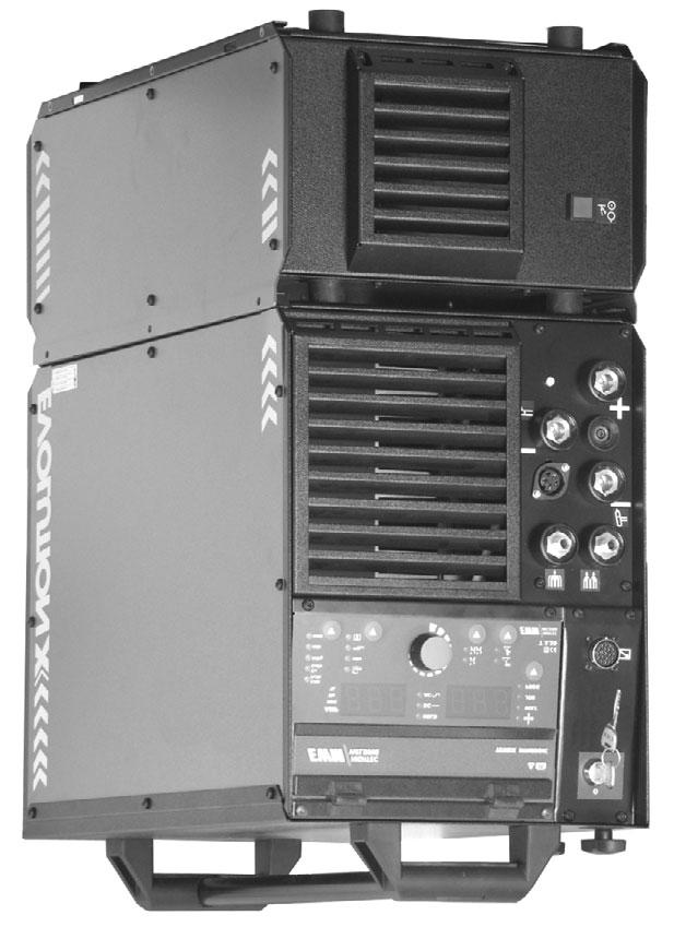 Popis přístroje TETRIX 350 AC/DC PLASMA 4. TETRIX 350 AC/DC PLASMA 4.. Čelní pohled Text popisuje maximální možnou konfiguraci přístroje.