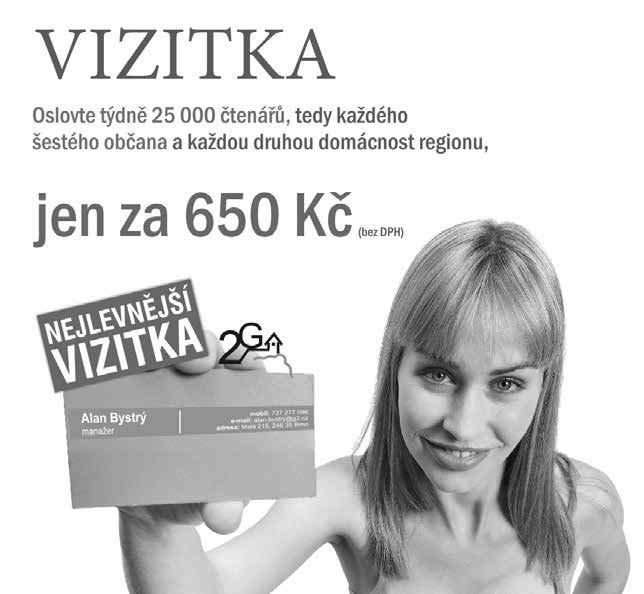 6 PERSONÁLNÍ INZERCE Pondělí 1. srpna 2016 AKTUÁLNÍ NABÍDKA PRÁCE ZAMĚSTNÁNÍ HLEDAJÍ Hledám uplatnění jako řidič skupiny B. Mám vlastní vůz VW Sharan. Tel.