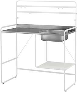 Design: Henrik Preutz. 56 33, v. 97 cm. 703.037.20 03 SUNNERSTA, nádoba. 15, Plast. Design: Henrik Preutz. 12 11, v. 13 cm. 503.037.35 04 SUNNERSTA, háček. 9, /5 ks Plast.