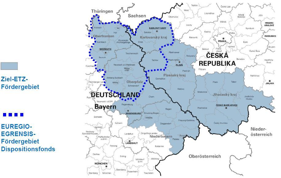 Dotační partneři Euregio Bavorský les Šumava Dolní Inn Euregio Egrensis Prezentace: Dana Biskup a Alexander Dietz V česko-bavorském pohraničí jsou kontaktními osobami dva euroregiony, Euregio