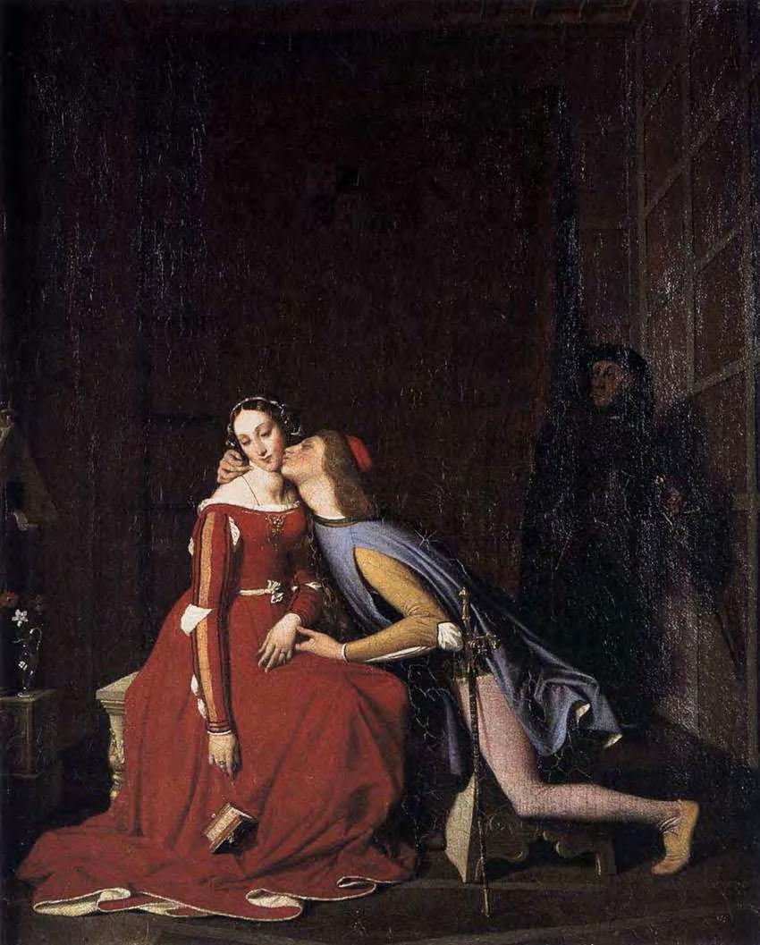 Jean August Dominique Ingres (1780-1867), Paolo a Francesca,