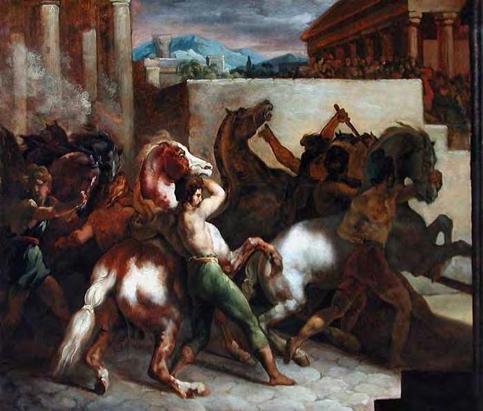 Théodor Géricault (1791-1824), Závody divokých koní v