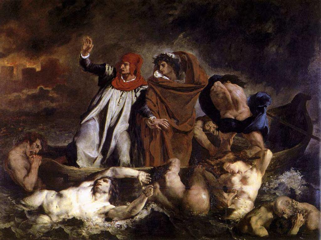 Eugène Delacroix (1798-1863), Dantova bárka,