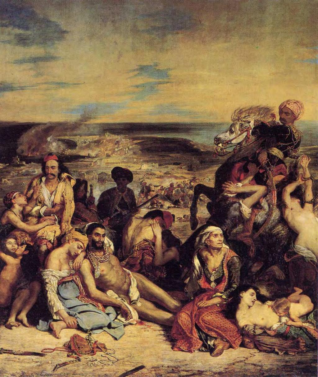 Eugène Delacroix (1798-1863), Masakr (Vraždění) na Chiu,