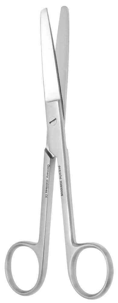 NŮŽKY SCISSORS NŮŽKY CHIRURGICKÉ OPERTING SCISSORS Original 16,5 cm Original 16,5 cm STNDRD hrotnaté rovné sharp straight 113 91 0042 11,5 cm 113 91 0046 16,5 cm 113 91 0049 20,0 cm STNDRD hrotnaté