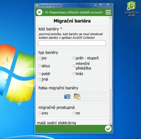 Použití aplikace Survey pro interní prostředí lze brát jako druhotné řešení před verzí mobilní.