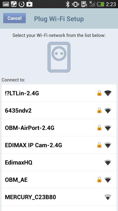 3. Zadejte heslo vaší sítě Wi-Fi a klepněte na tlačítko OK.