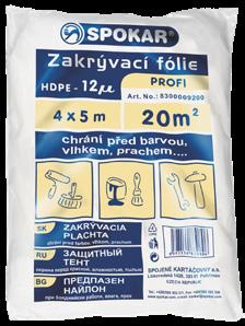 55, sleva 14 % Krycí folie HDPE, 4 x 5 m
