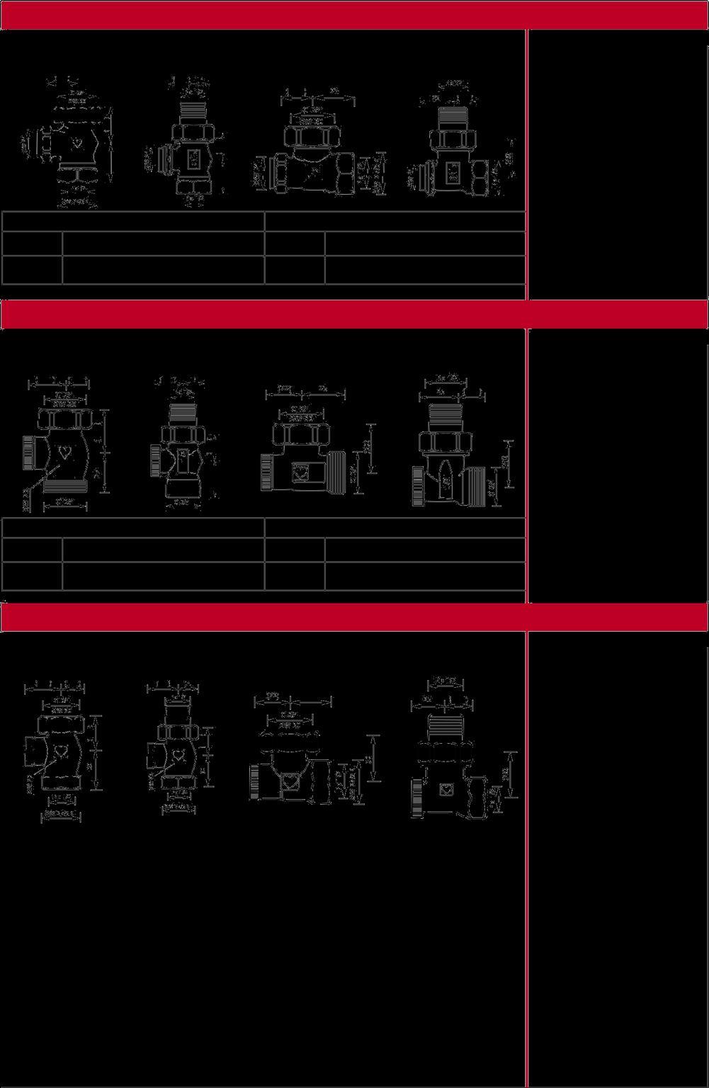 Jednotlivé uzavíratelné ventily s vypouštěním a napouštěním RL 4 / RL Na straně topného tělesa převlečná matice na straně potrubí univerzální model s vnitřním závitem Rp 1/ 1 1 18 18 0 0 7 Přímý
