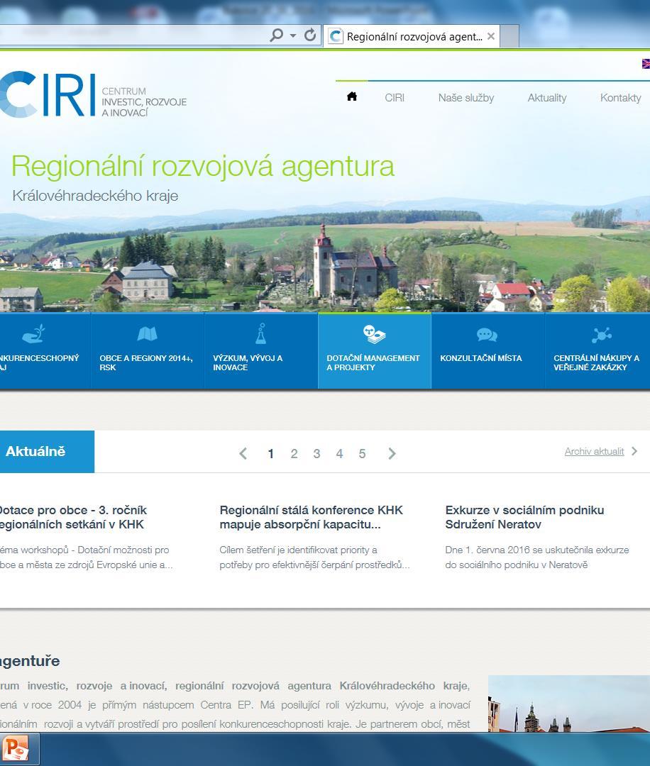 Platforma spolupráce CIRI v kraji Základní informace Stále nové aktuality Důležité akce v kraji Informační rozcestník Připravujeme: Regionální centrum podpory venkova
