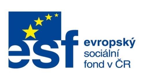 Veřejná podpora Dotace: ESF (např.