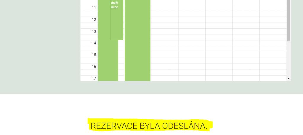 Rezervační systém slouží pro odeslání požadavku na rezervaci termínu pro plánovanou akci. Pracovníci SÚRAO každý požadavek projdou, posoudí a dle uvážení buď schválí, schválí a upraví anebo zamítnou.
