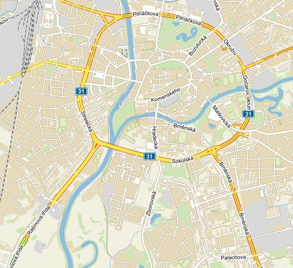 Jednotlivé oblasti jsou graficky vyznačeny na obrázku 12.