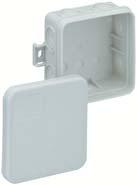 mm rozbočovací krabice podle E DIN IEC 60998-2-5, Ui=400 V, 7 průchodek, 3 spodní, vybavená děrovačem a záslepkami, vnější úchyty na stahovací pásky Sd 7-L 332 907 01 60/10 Sd 7-2,5² 332 407 01 60/10