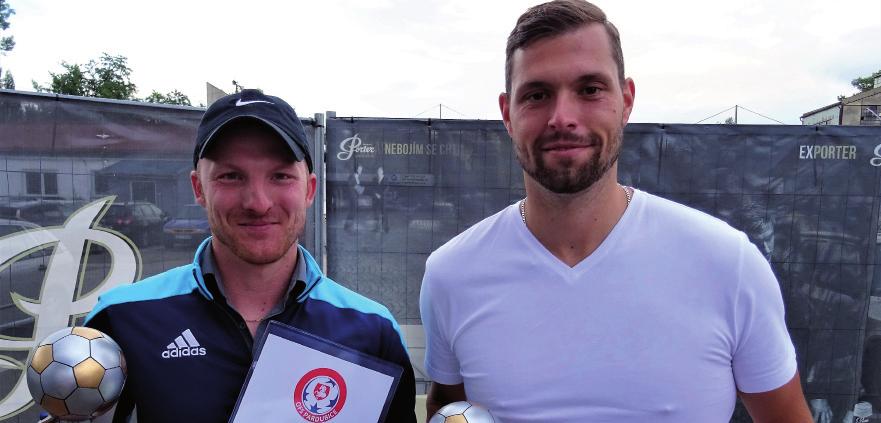 Na nejvyšším stupni stanul Adam Košnar, druhý byl Adam Rudolf a třetí synovec olympijského vítěze Martina Doktora - Tomáš Doktor (na snímku) Medaile a ceny předávali starosta Martin Staněk, předseda