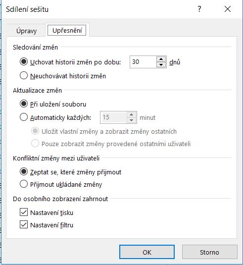 online sdílení
