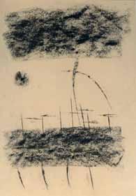 Jiří 1929-1968 Kompozice-Krajina uhel, 28 x 20 cm, nesignováno,