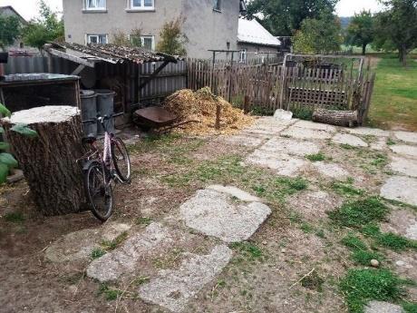 Vstup do domu je situován z ulice ze západní strany přes zádveří. Zádveří je průchozí na zahradu, ze zádveří vede schodiště do předsíně a navazující do chodby.