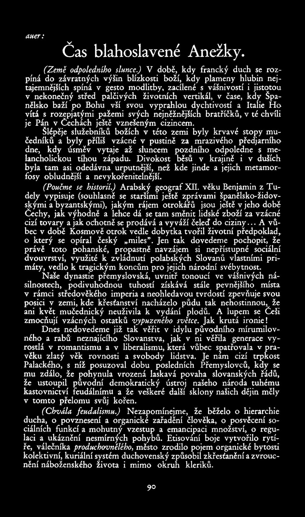 41467.' Čas blahoslavené Anežky. (Země odpoledního slunce.
