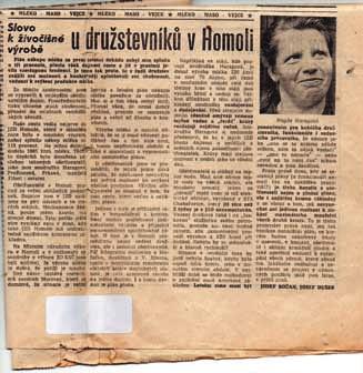 U druïstevníkû v Homoli Plán nákupu mléka za první leto ní dekádu nebyl sice splnûn o tfii procenta, pfiesto v ak dojivost roste a jiï v prosinci jevila vzestupnou tendenci.