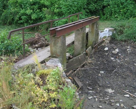 2013 pohled průrvou do podhrází a dočasný